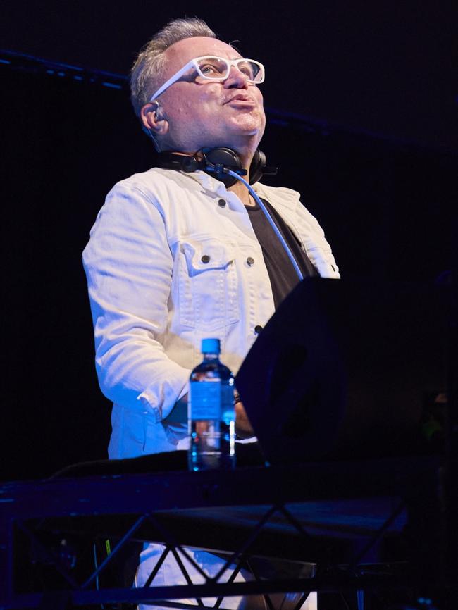 Groove Terminator, aka Simon Lewicki, on the decks at the Festival of Orchestra – Ministry of Sound: Classical concert. Picture: Claudio Raschella