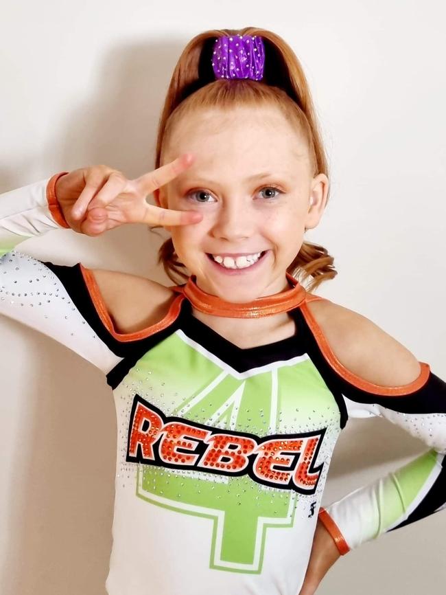 Amalie Stewart from Rebel 4orce Cheerleading &amp; Gymnastics. Picture: Supplied.