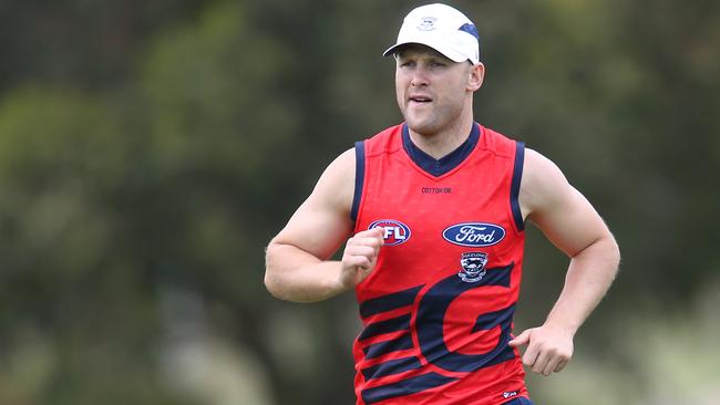 Gary Ablett are Geelong pre-season training. Picture: Glenn Ferguson