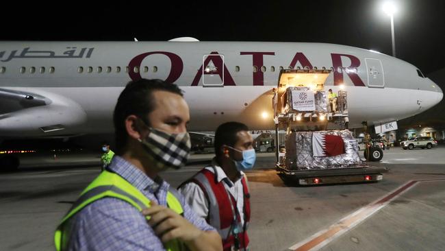 Flights to Australia are still operating through Qatar, offering Indians a potential hub to transit through. Picture: AFP