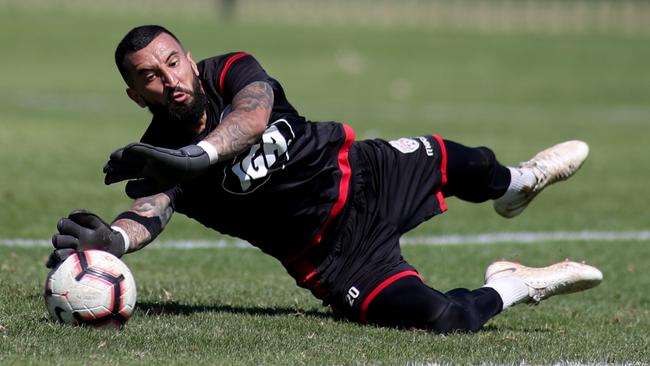 Adelaide United goalkeeper Paul Izzo has backed the Reds to rediscover their winning ways against Newcastle Jets. Picture: AAP Image/Kelly Barnes