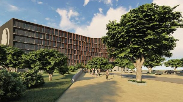 An artist’s impression of the DoubleTree by Hilton planned for Townsville.