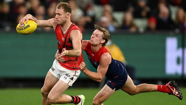 Essendon’s clash with Melbourne overlapped with the Showdown.