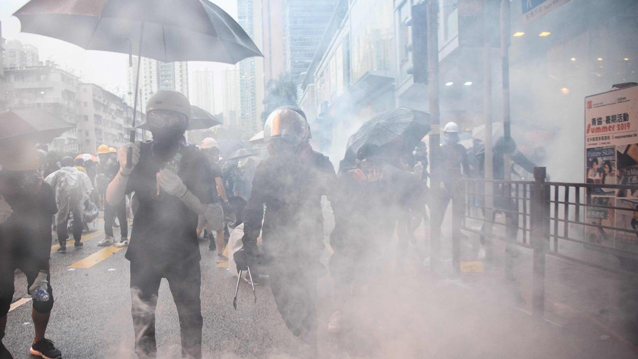 Protests are no longer allowed in Hong Kong. Picture: Anthony Wallace/AFP