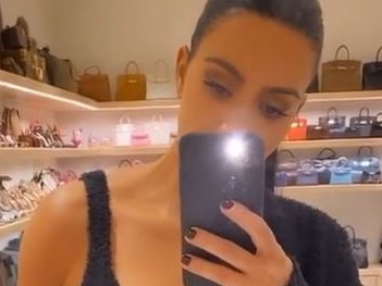 Kim Kardashian reveals new Skims line inside her insane $1m wardrobe. Picture: Instagram / Kim Kardashian