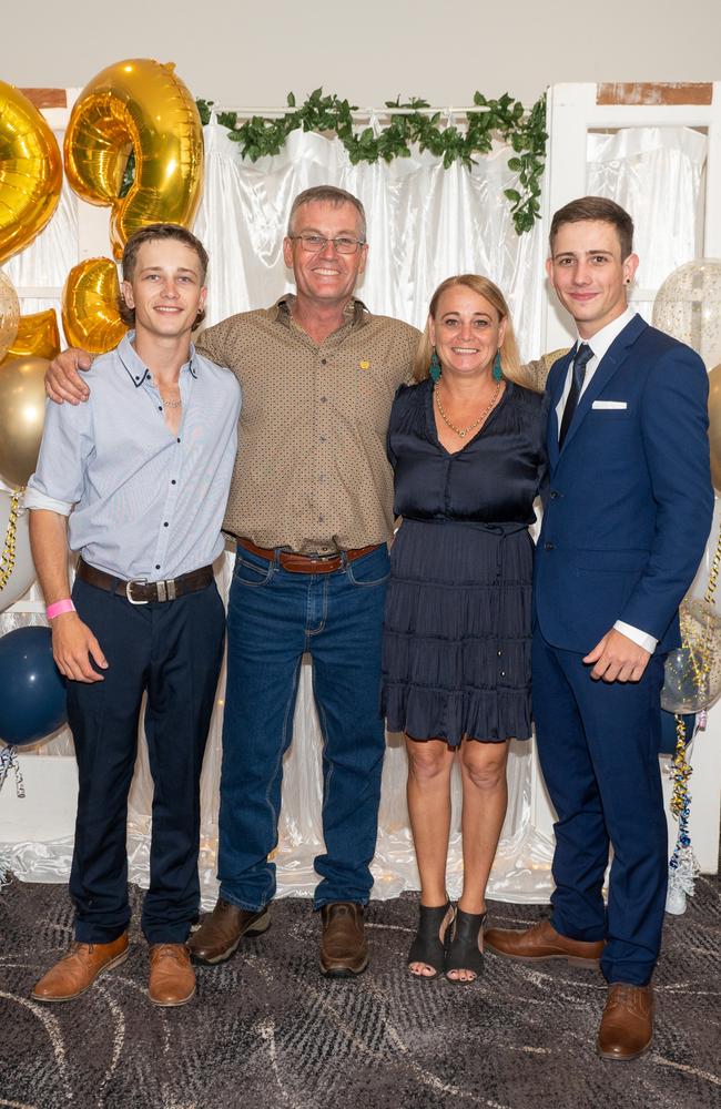 Jack Jones, Greg Jones, Sharanne Jones. and Tom Jones at Calen District College Graduation dinner, Friday 17 November 2023 Picture: Michaela Harlow