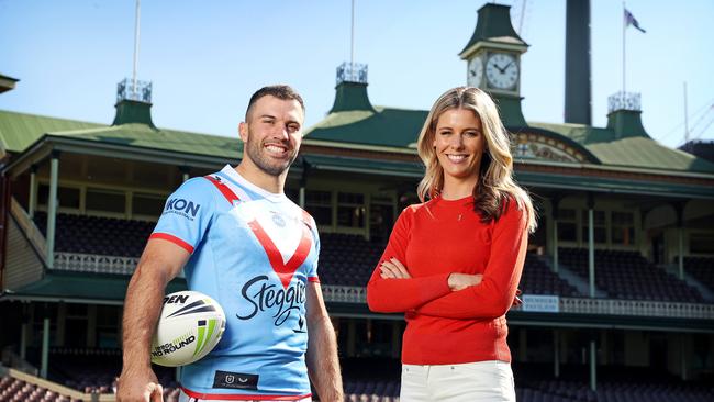 James Tedesco and Lara Pitt have teamed up for a good cause. Picture: Tim Hunter.