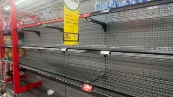 Woolworths at Ormeau was almost sold out of water.