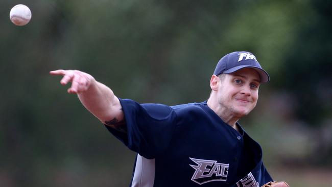 Bryce Taylor was good on the mound for Forest Hill on Saturday Picture: Hamish Blair