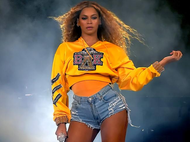 Beyonce onstage during her comeback show at Coachella in 2018. Picture: Getty Images