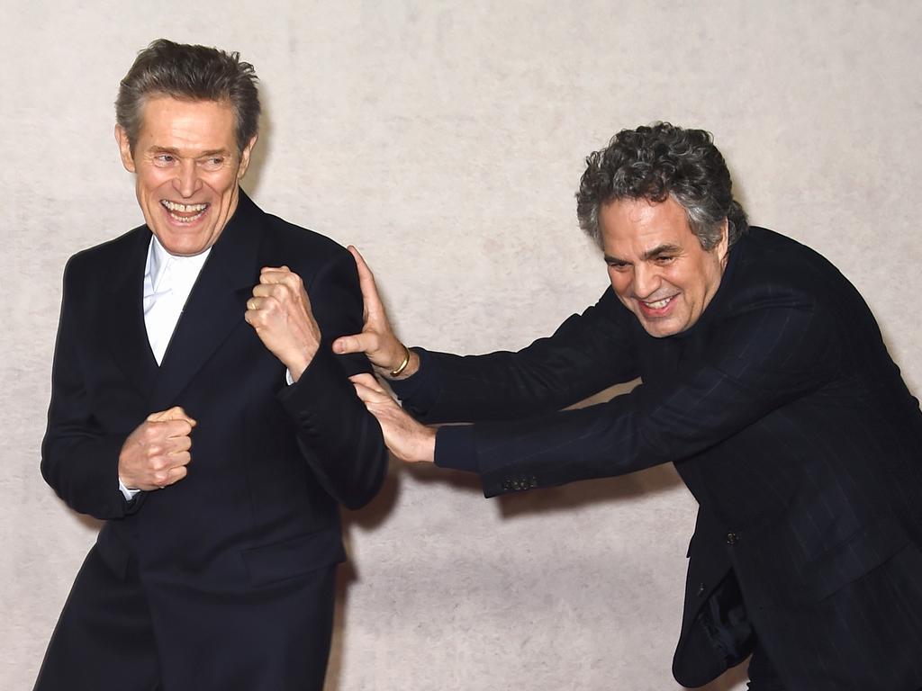 Willem Dafoe and Mark Ruffalo attend the UK Gala Screening of Searchlight Pictures' 'Poor Things' at the Barbican Centre in London. Picture: Eamonn M. McCormack/Getty Images