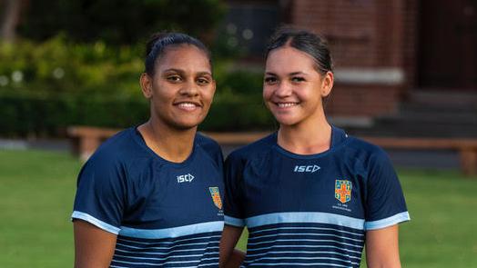 Savannah Roberts-Hickling in the Australian Schoolgirl Sevens team,