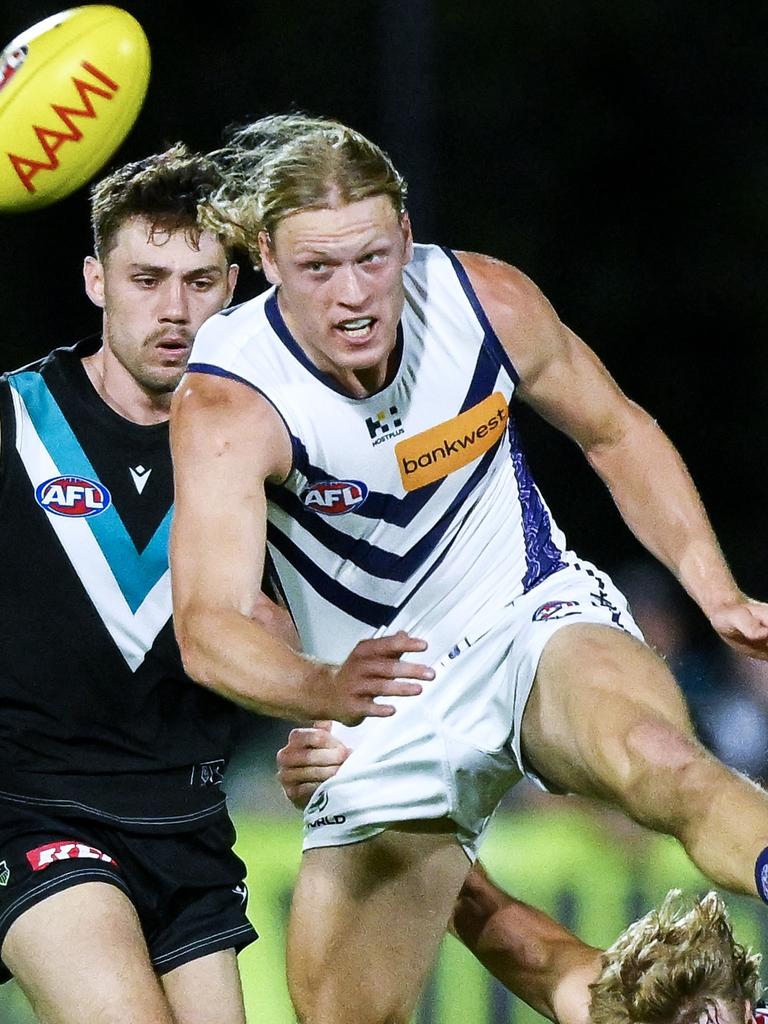 Fremantle need two Hayden Youngs, according to Mark Duffield: one in defence and one in the midfield. Picture: Mark Brake/Getty Images.