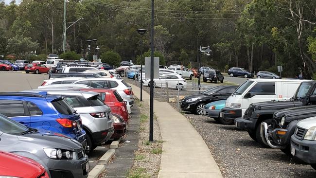 The Sentinal site opposite the hospital could provide a simple solution to the ongoing car park issue at Redland Hospital. Photo: Paula Shearer.