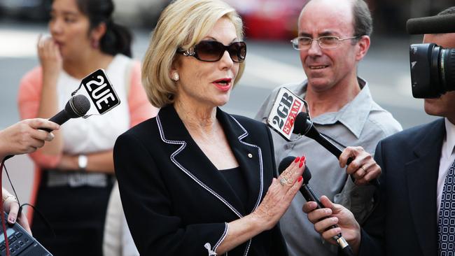 Media personality Ita Buttrose supported her nephew Richard through his trial for drugs at the Downing Centre in Sydney.