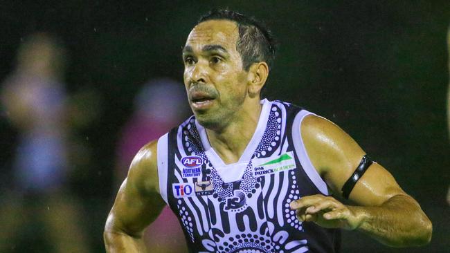 Eddie Betts makes his debut for Palmerston against Nightcliff at Cazaleys Oval.Picture: Glenn Campbell