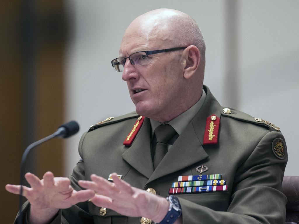 Covid-19 Task Force commander Lieutenant General John Frewen concedes vaccination rates will drop in the ‘short-term’ as people react to the news. Picture: NCA NewsWire/Gary Ramage