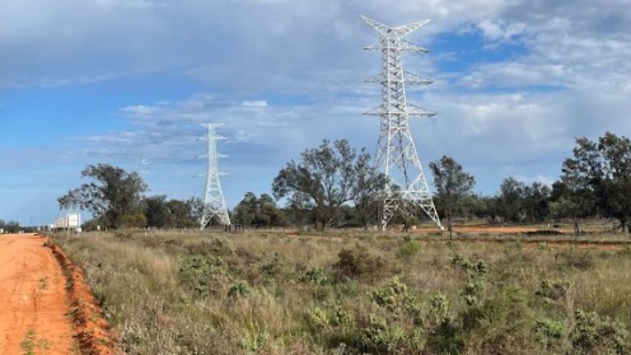 Project EnergyConnect is a $2.3bn transmission interconnector linking power grids in South Australia and NSW. The project has been plagued by worker strikes. Picture: Supplied