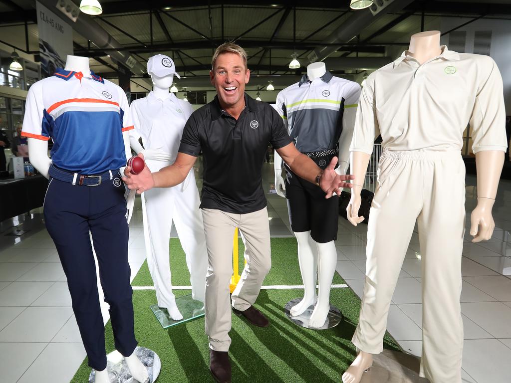 Shane Warne’s new threads.