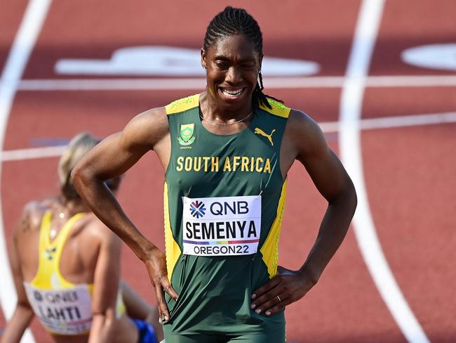 Two-time Olympic 800m champion Caster Semenya. Picture: Getty Images for World Athletics