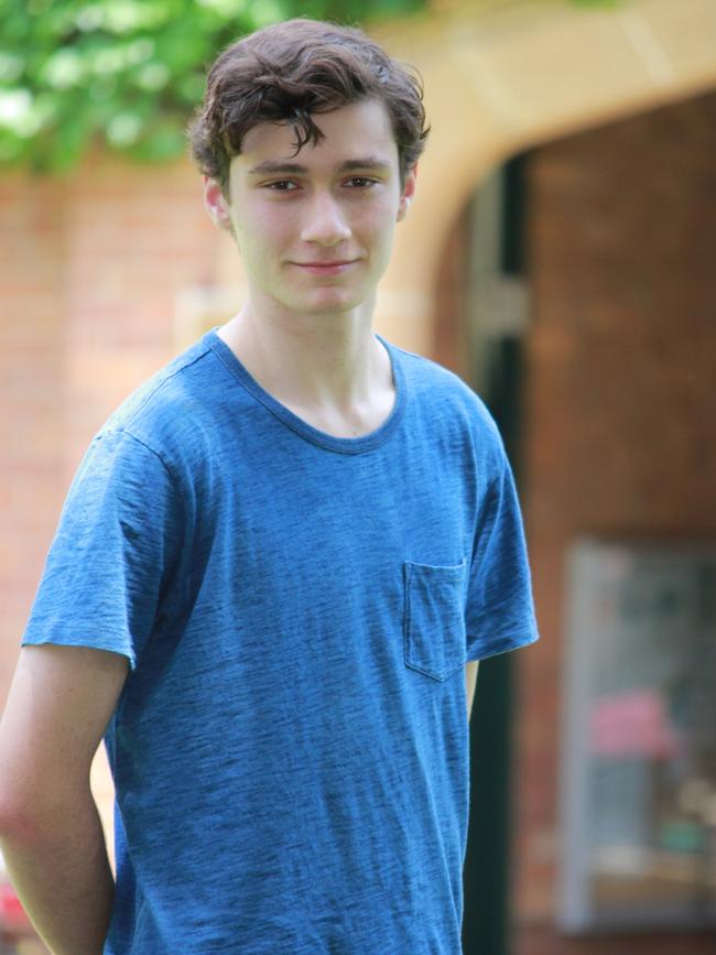 Trinity Grammar student Nicholas Pavic is one of eight Trinity students who earned the perfect score of 45.