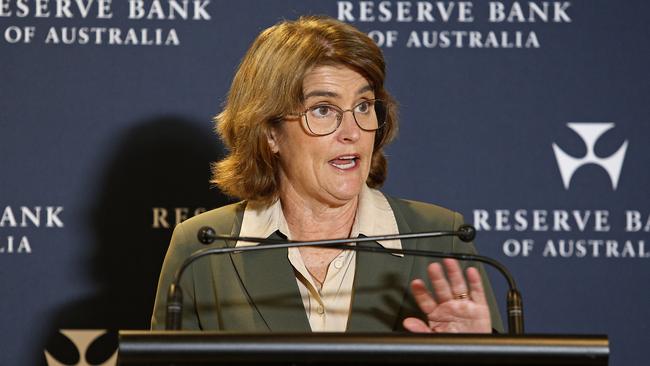 Reserve Bank governor Michele Bullock should give greater priority to lowering inflation, Australians believe. Picture: John Appleyard / NewsWire