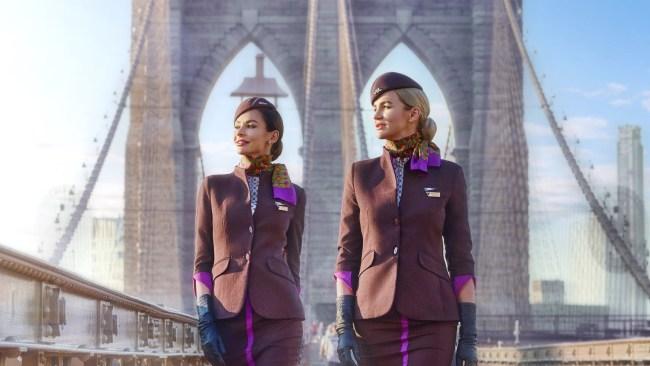 Many of the Etihad flight attendants told me that dressing well is key to enjoying a long haul flight. 