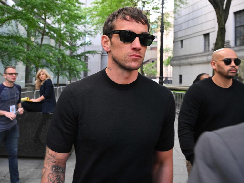Cassie Ventura's husband, Alex Fine, at federal court in New York City on May 12. Picture: Angela Weiss/AFP