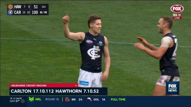 Carlton Blues beat Hawthorn Hawks for back-to-back wins