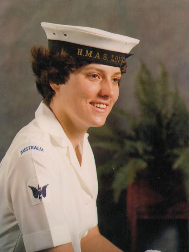 A young Patricia in uniform for the Women's Royal Australian Naval Service. Picture: Supplied