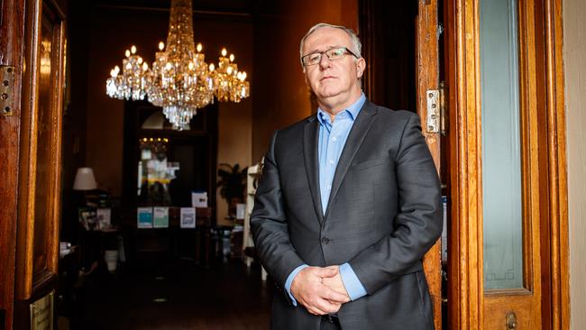 Dr Darren Peacock, chief executive of National Trust SA, was involved in a campaign to overturn a decision to evict the group from Ayers House. Picture: Matt Turner.