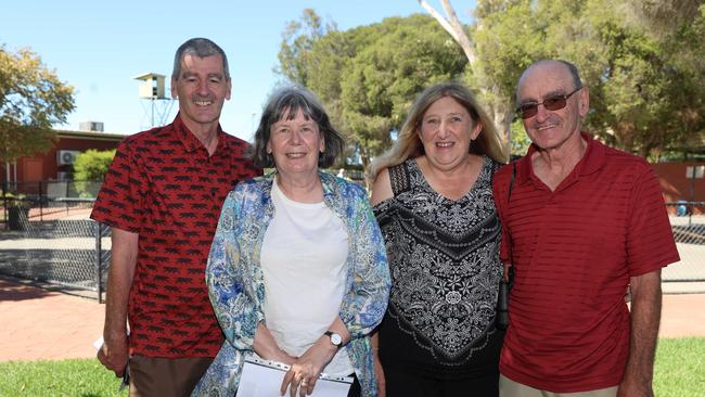 MELBOURNE, AUSTRALIA - MARCH 2 2024 Brian, Kerry, Carol and Ken Stimpson Attend the Wangaratta Cup Picture: Brendan Beckett