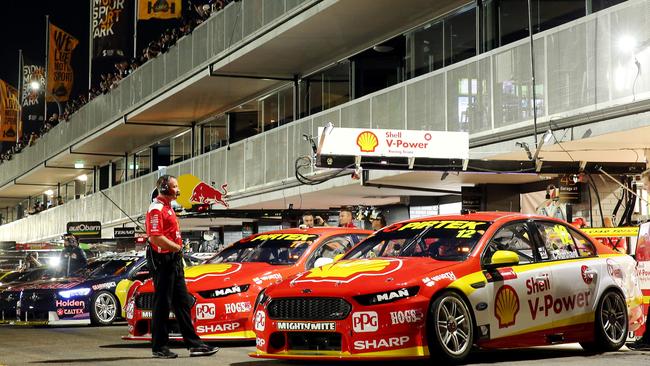 Supercars return to Sydney next year and the race will again be under lights. Picture: Tim Hunter.