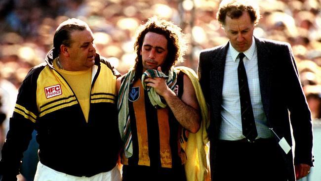 John Platten suffered several concussions in his career, including one in the 1989 Grand Final.