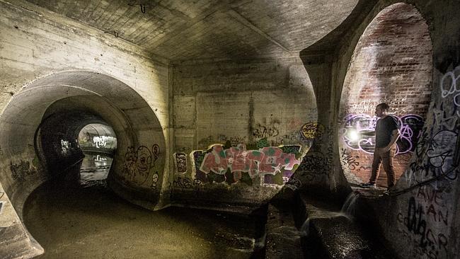 The storm water drain network under the surface of Melbourne. Picture: Jason Edwards