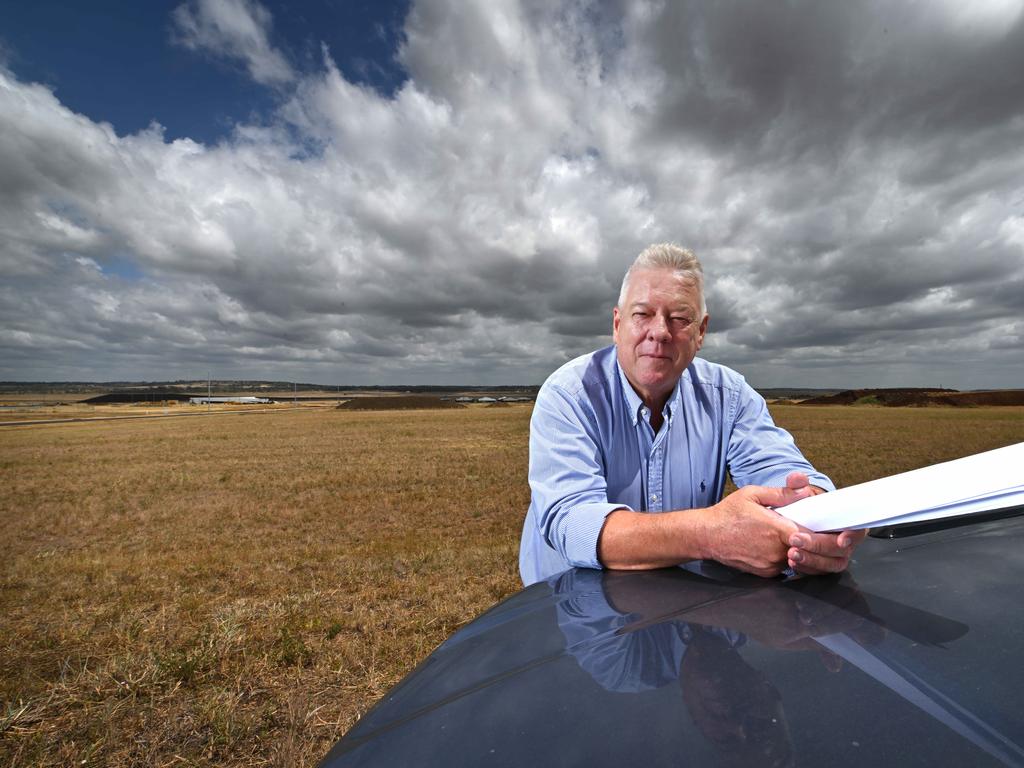 John Wagner and his family have proposed to build the quarantine facility on their land at Wellcamp Airport in Toowoomba. Picture: Lyndon Mechielsen/ The Australian