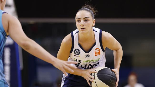 Monique Conti scored the winning bucket for Geelong United. Picture: Daniel Pockett/Getty Images