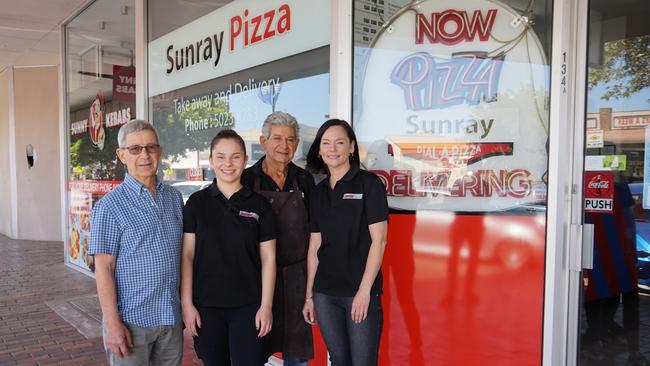 Michael, Victoria, Sherie and Tony Sergi from Sunray Pizza in Mildura. Picture: Michael DiFabrizio