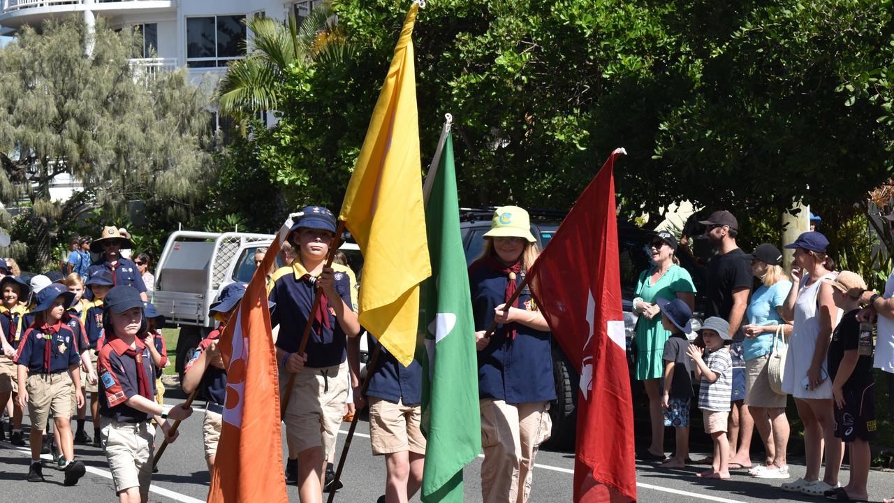 Kawana Anzac Day service march 2024. Picture - Madeline Grace.