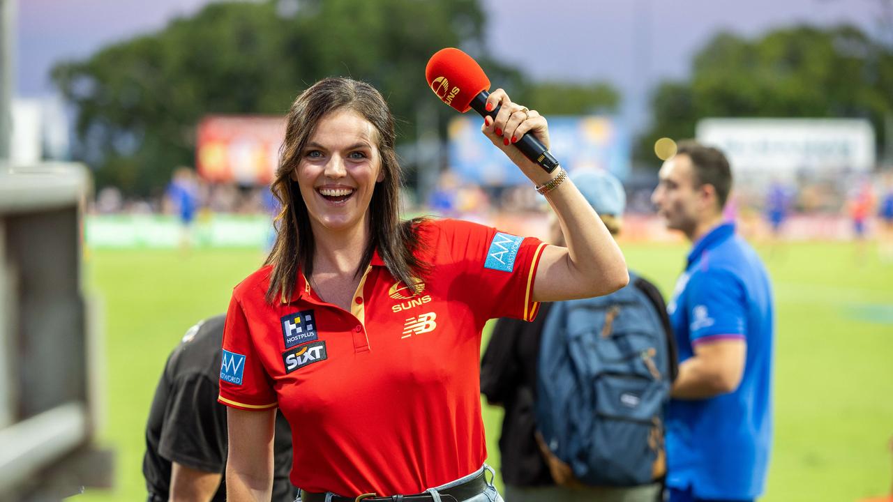 Molly Upstill at the Gold Coast Suns v Western Bulldogs 2025 AFL match at TIO Stadium. Picture: Pema Tamang Pakhrin