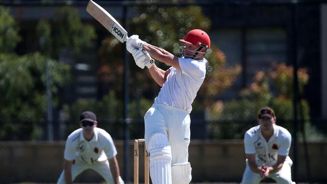 Dean Russ bats for Footscray during a Premier Cricket match against St Kilda. Picture: Mark Dadswell