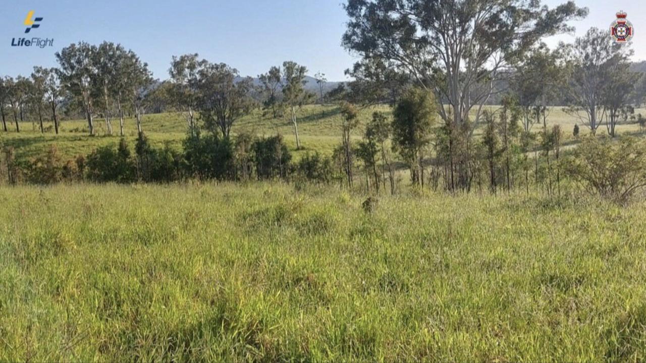 Braydon Brighton was brush cutting timber regrowth in knee-high grass on a Geata cattle property on January 30 when a brown snake bit him on the leg. Photo: LifeFlight