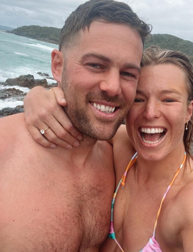 Emma Tonegato and her fiance Jamie Verran