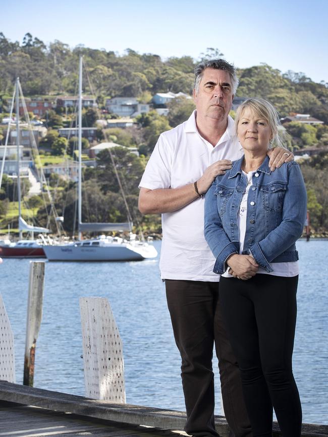 Landlords Peter and Vanessa McKenna at Bellerive. Picture Chris Kidd