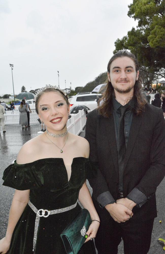 Caitlin Jones and Alex Leahy at Wilsonton State High School formal at Clifford Park Racecourse, Wednesday, November 13, 2024. Picture: Tom Gillespie