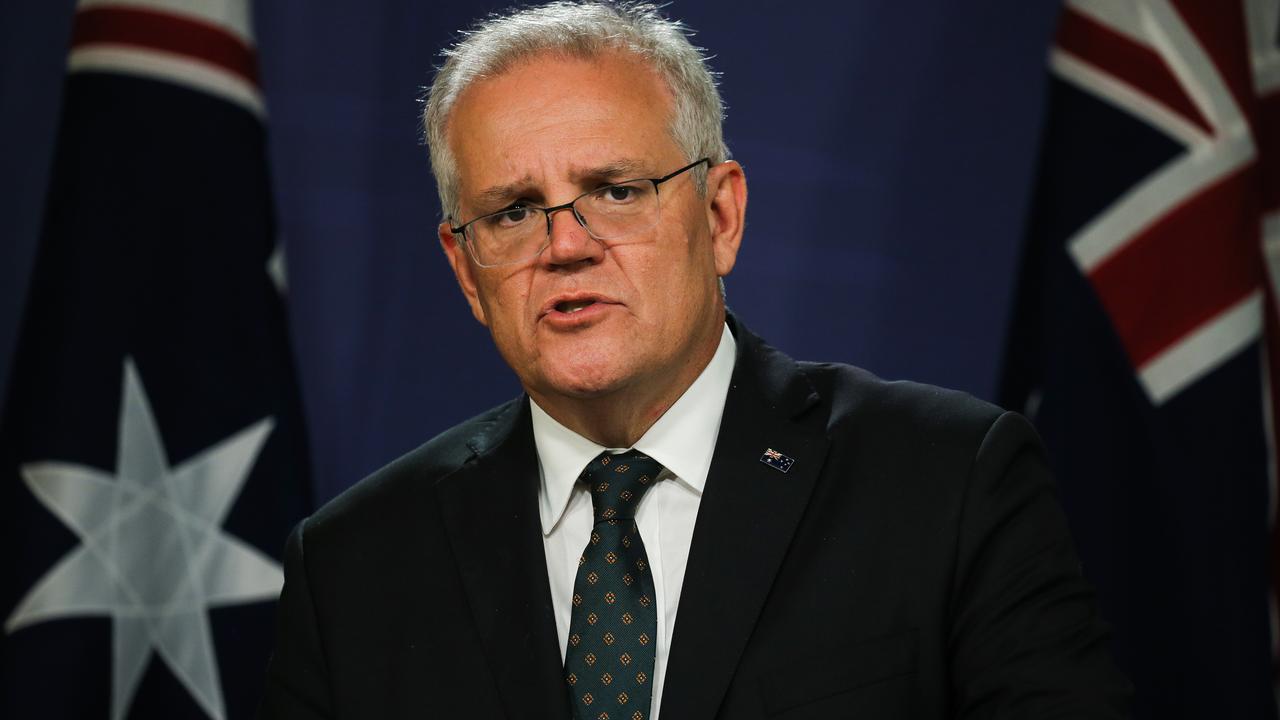 Mr Morrison says Australians ‘should care’ about the sovereignty of Ukraine. Picture: NCA Newswire/ Gaye Gerard