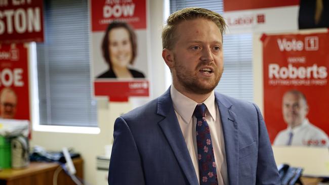 Tasmanian ALP state secretary Stuart Benson. Picture: LUKE BOWDEN