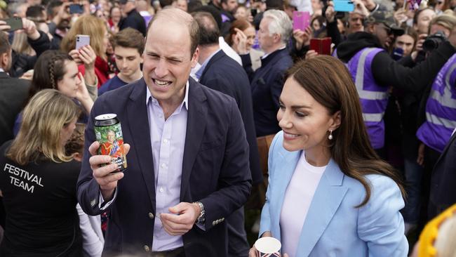 Prince William, Prince of Wales, and Catherine, Princess of Wales. King Charles hopes their star power can help bind the Commonwealth together. Picture: Andrew Matthews/WPA Pool/Getty Images