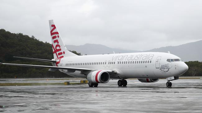 Virgin Australia has successfully defended a claim brought by two passengers who were accidentally served perfumed water on a flight from Bali to Sydney. Picture: Brendan Radke