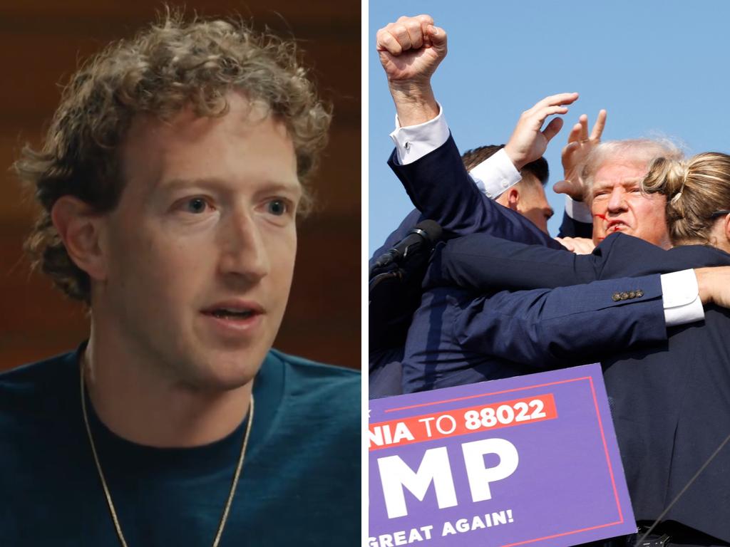 Mark Zuckerberg has praised Trump’s ‘badass’ response. Picture: Supplied